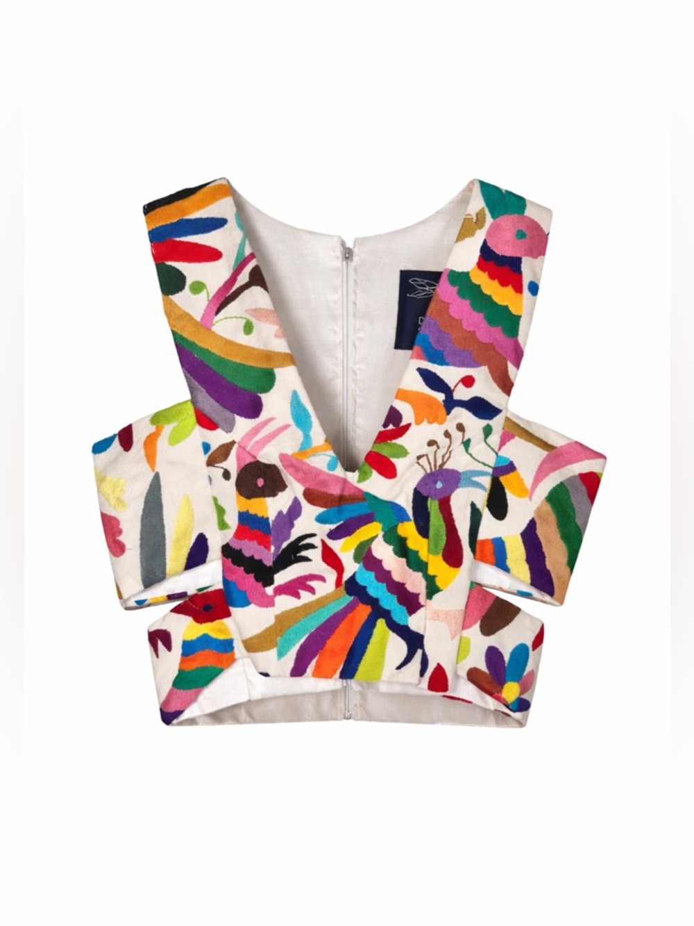 Otomi top by Draco, Luxurious High End Hand Embroidered XS